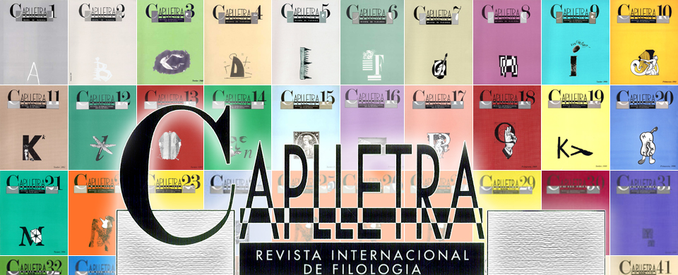 Caplletra: Revista Internacional de Filologia / director Rafael Alemany Ferrer